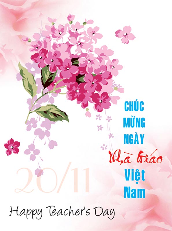 In Thiệp Chúc Mừng 2011  Thiệp Chúc Mừng Ngày Nhà Giáo Việt Nam